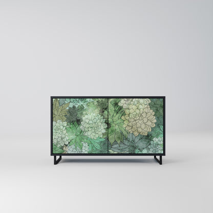 SUCCULENT CLUSTER 2-Door Sideboard in Black Finish