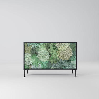 SUCCULENT CLUSTER 2-Door Sideboard in Black Finish