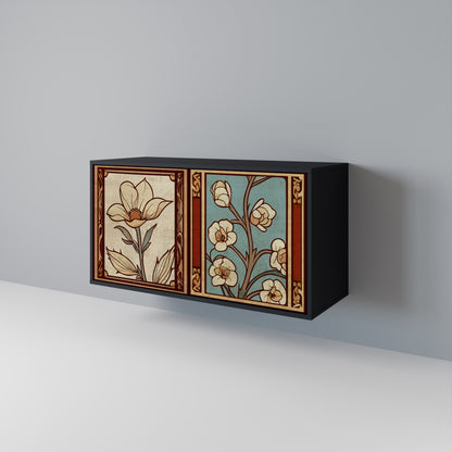 TIMELESS FLORA Skänk med två dörrar