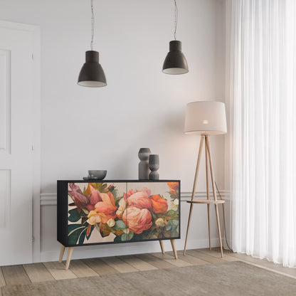 STYLISH BEAUTY 2-Door Sideboard in Black Finish