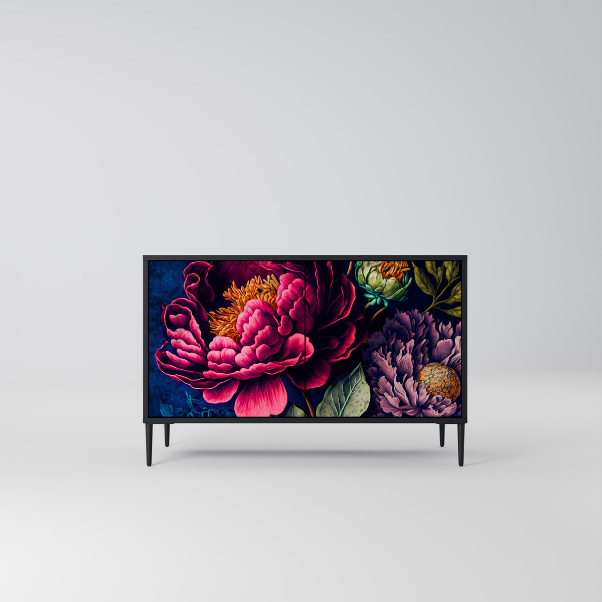 BLOOMING ELEGANCE Skänk med två dörrar