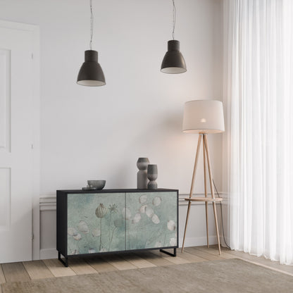NIGHT LADY 2-Door Sideboard in Black Finish