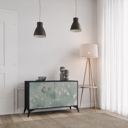 NIGHT LADY 2-Door Sideboard in Black Finish