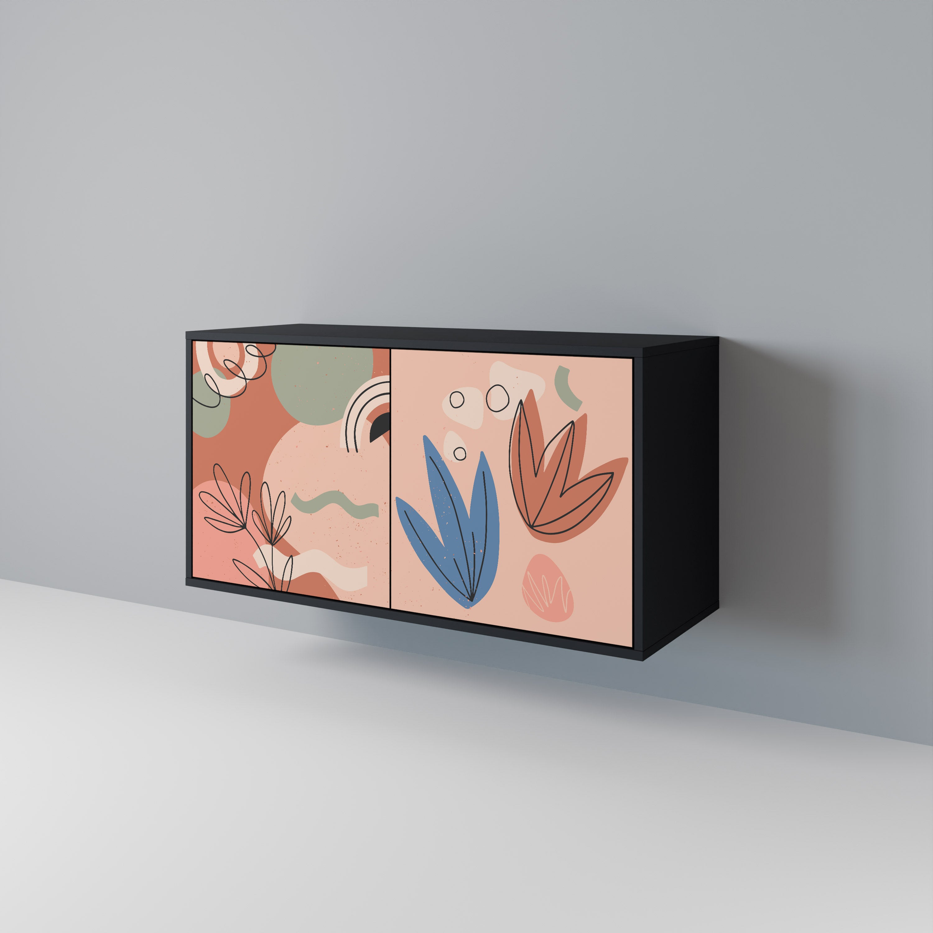 PASTEL DESTINY skänk med 2 dörrar