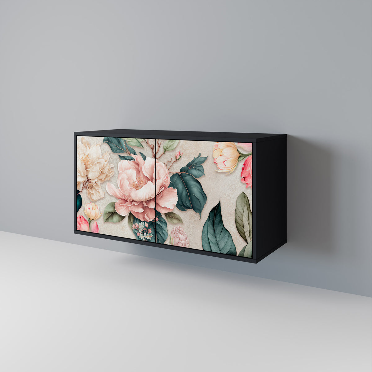 FLORAL GRACE Skänk med två dörrar