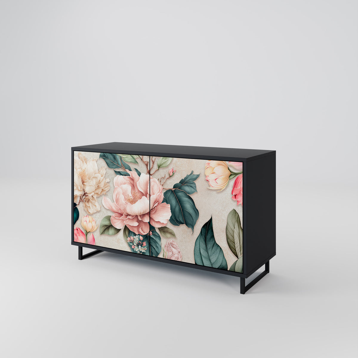 FLORAL GRACE Skänk med två dörrar