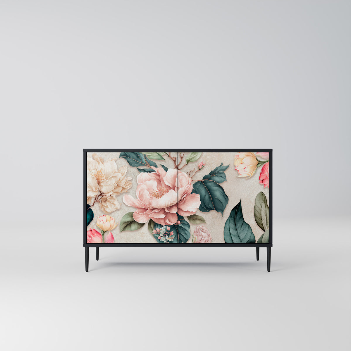 FLORAL GRACE Skänk med två dörrar