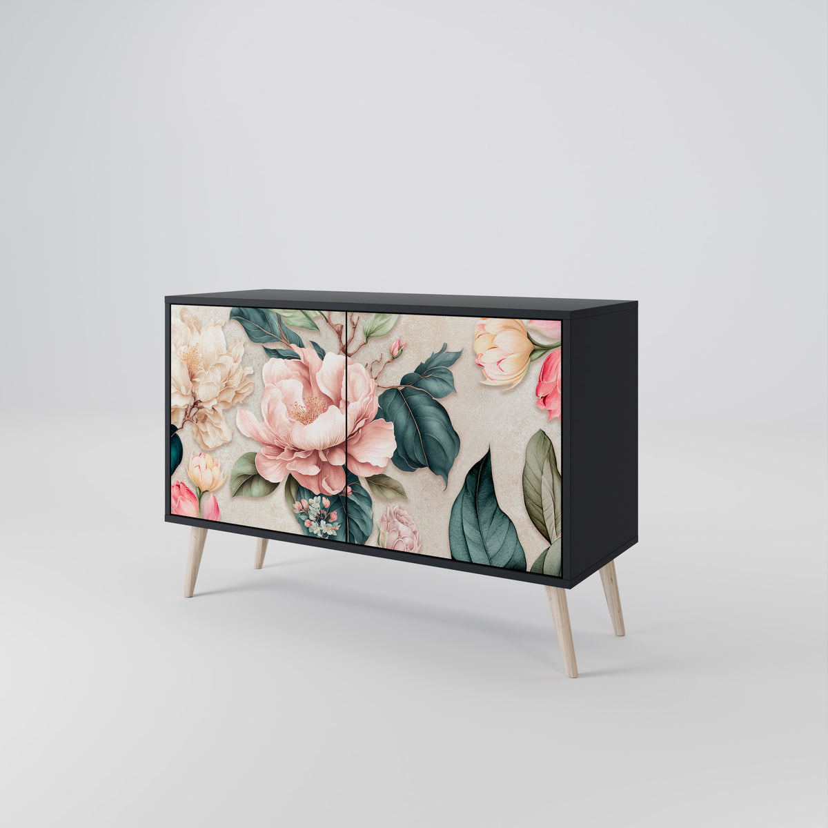 FLORAL GRACE Skänk med två dörrar