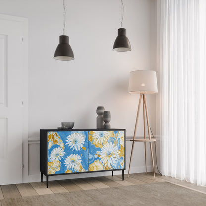 DAISY LUXE 2-Door Sideboard in Black Finish