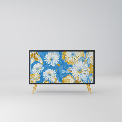 DAISY LUXE 2-Door Sideboard in Black Finish