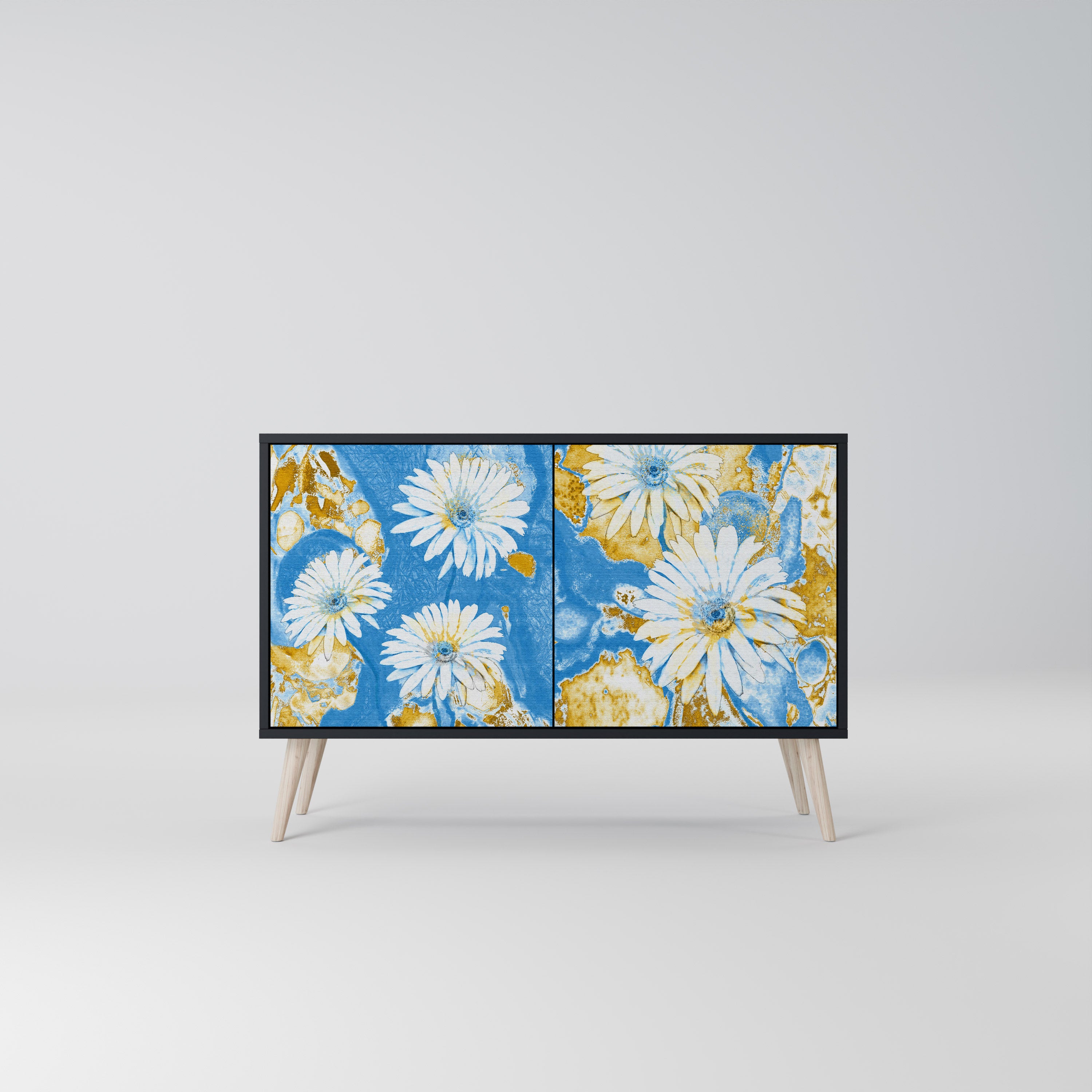 DAISY LUXE 2-dörrars skänk i svart finish