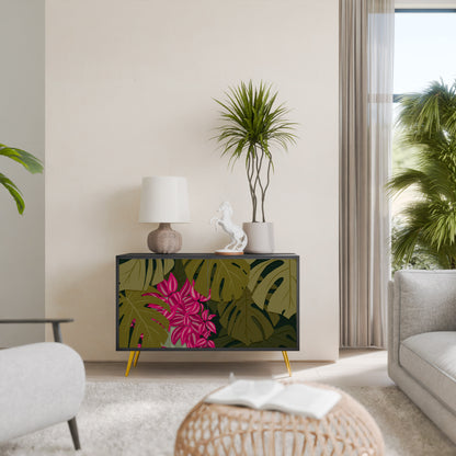 TROPICAL BEAUTY 2-Door Sideboard in Black Finish