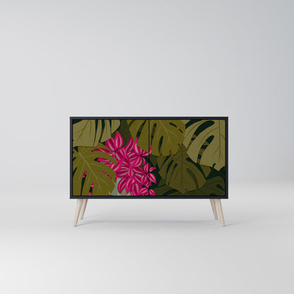 TROPICAL BEAUTY 2-Door Sideboard in Black Finish
