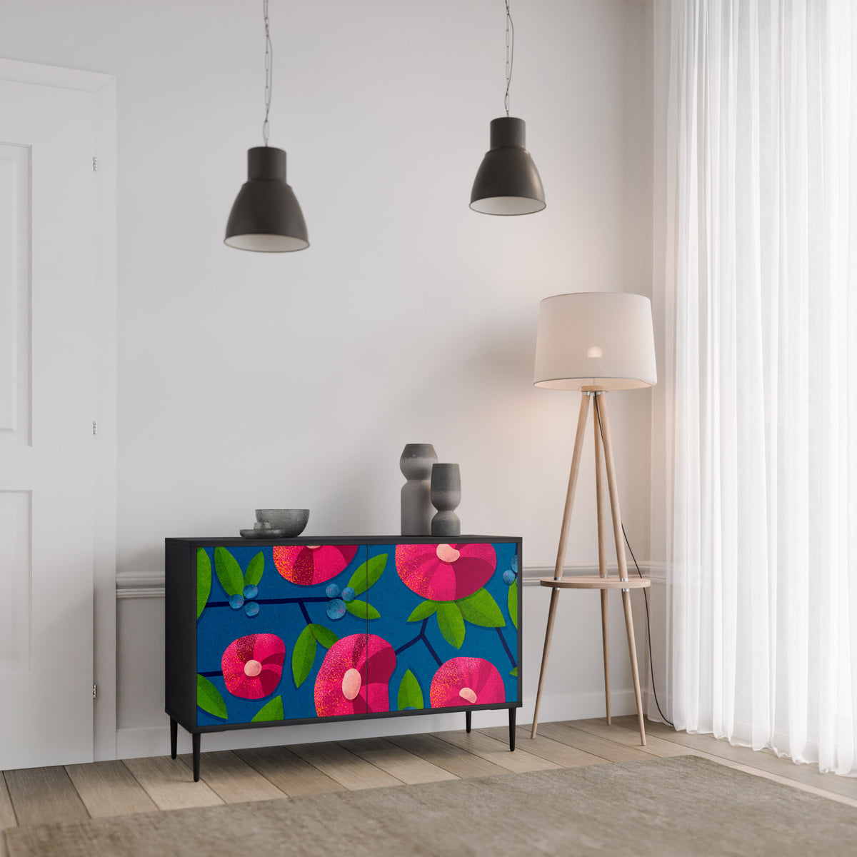 SPRING THOUGHTS Skänk med två dörrar