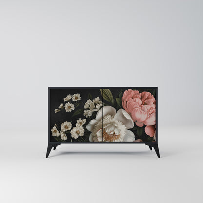 LUSH ELEGANCE 2-dörrars skänk i svart finish
