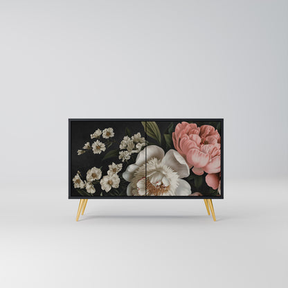 LUSH ELEGANCE 2-dörrars skänk i svart finish