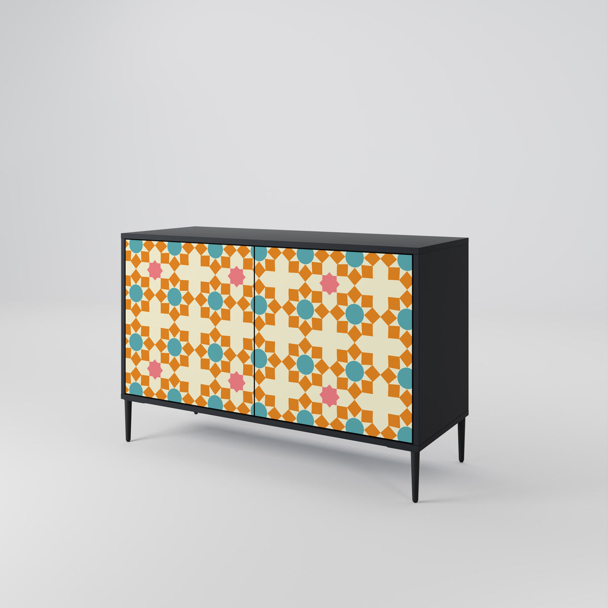 FLORAL DECOR Skänk med två dörrar