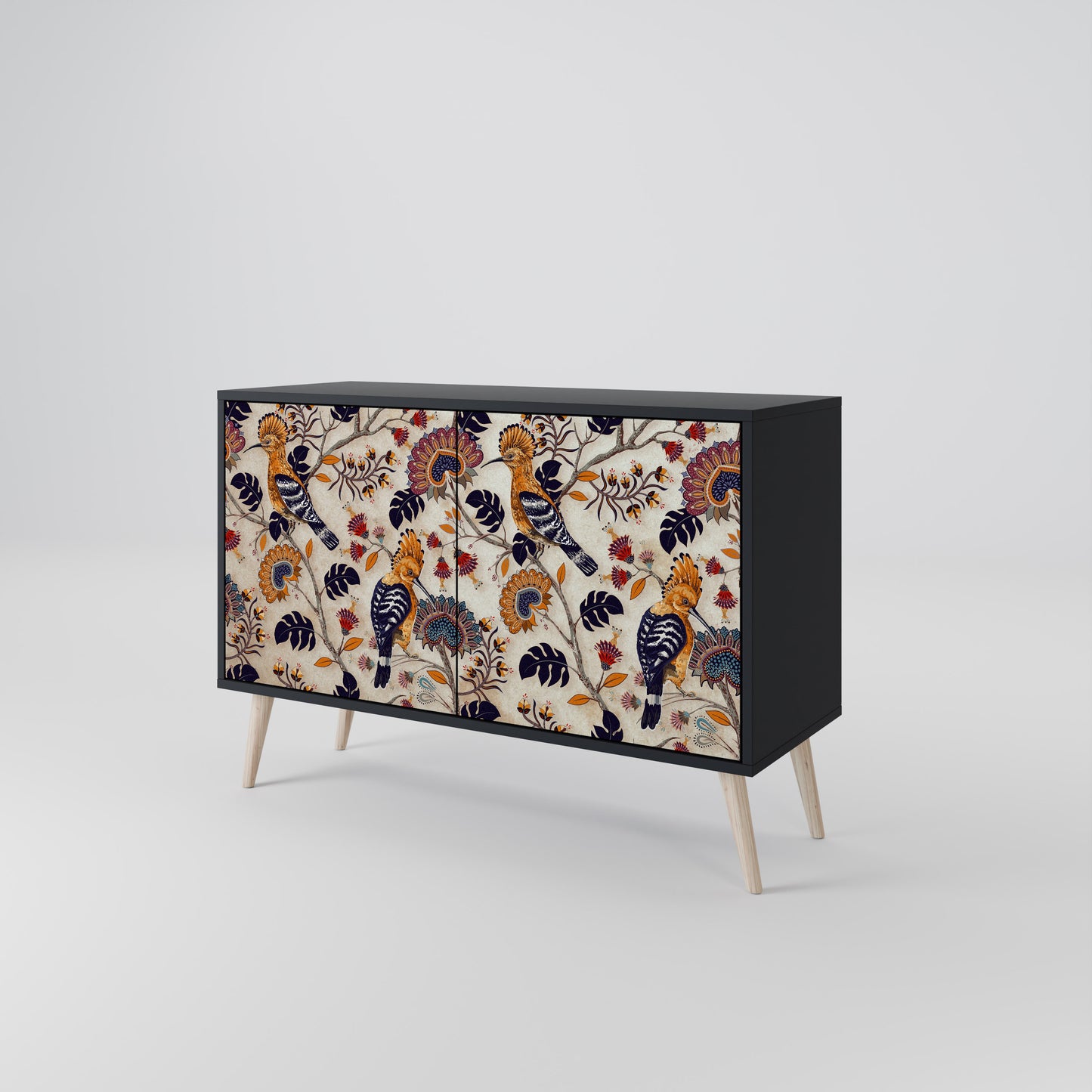 EMINENT HOOPOE 2-Door Sideboard in Black Finish