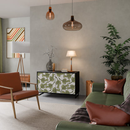 SEEDLING SONGBIRD 2-dörrars skänk i svart finish