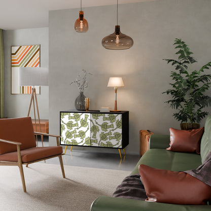 SEEDLING SONGBIRD 2-dörrars skänk i svart finish