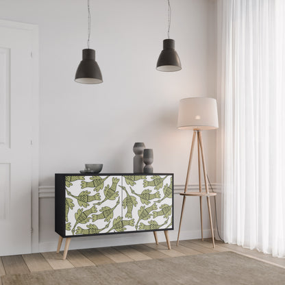 SEEDLING SONGBIRD 2-dörrars skänk i svart finish