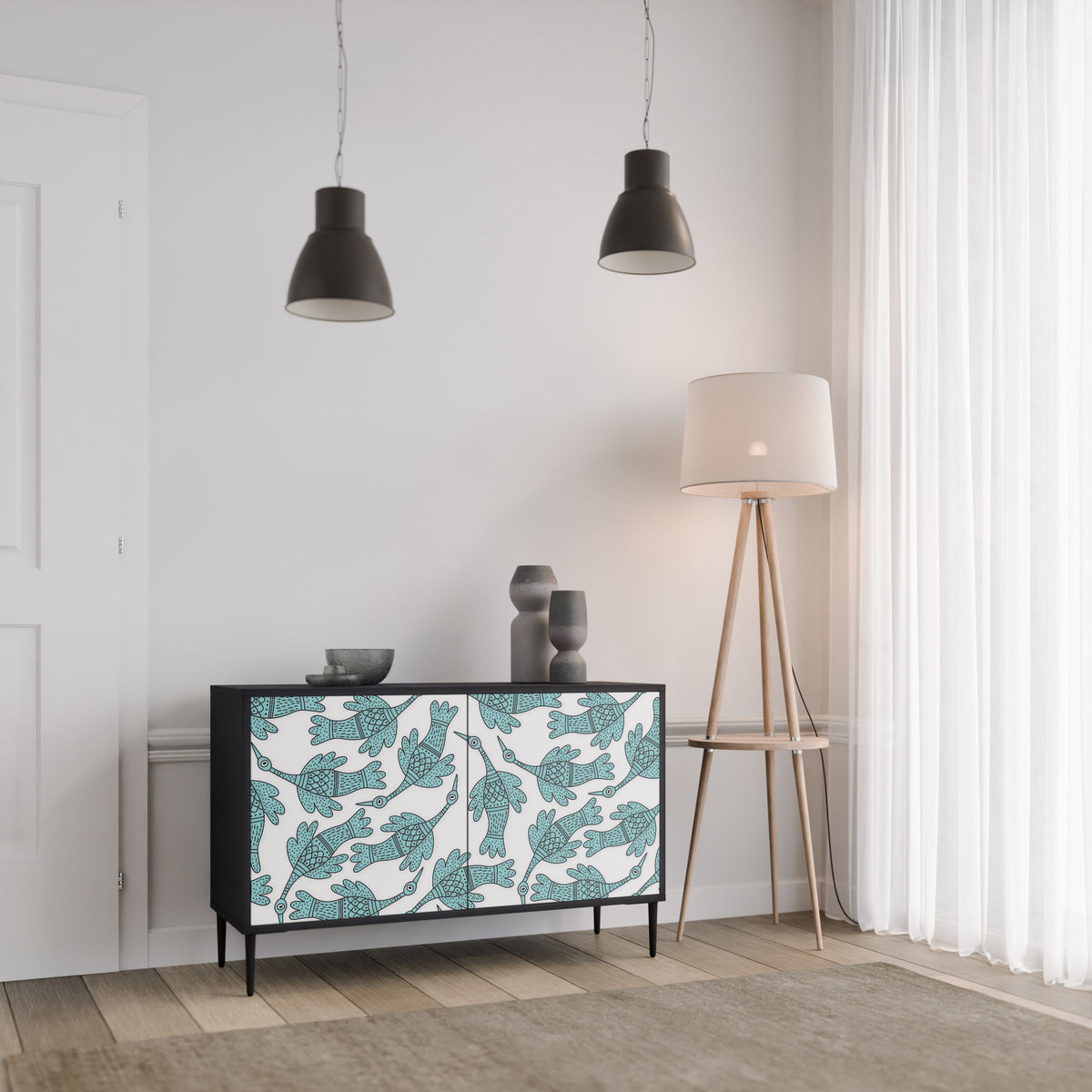 WATERSPOUT SONGIBIRD Skänk med två dörrar