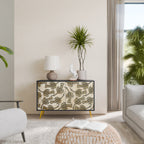 ALMONDINE SONGBIRD 2-Door Sideboard in Black Finish