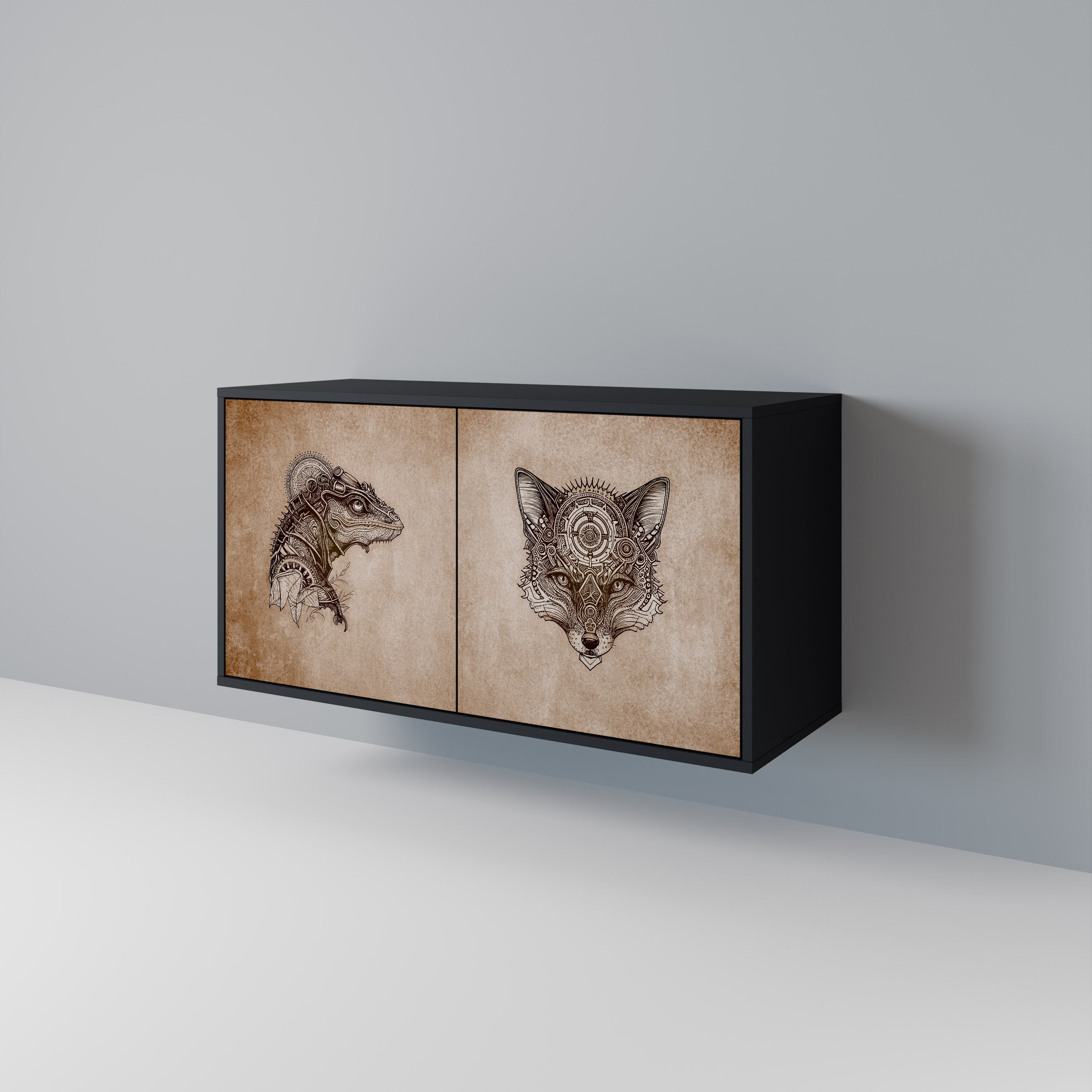 STEAMPUNK CLAN 2-Door Sideboard