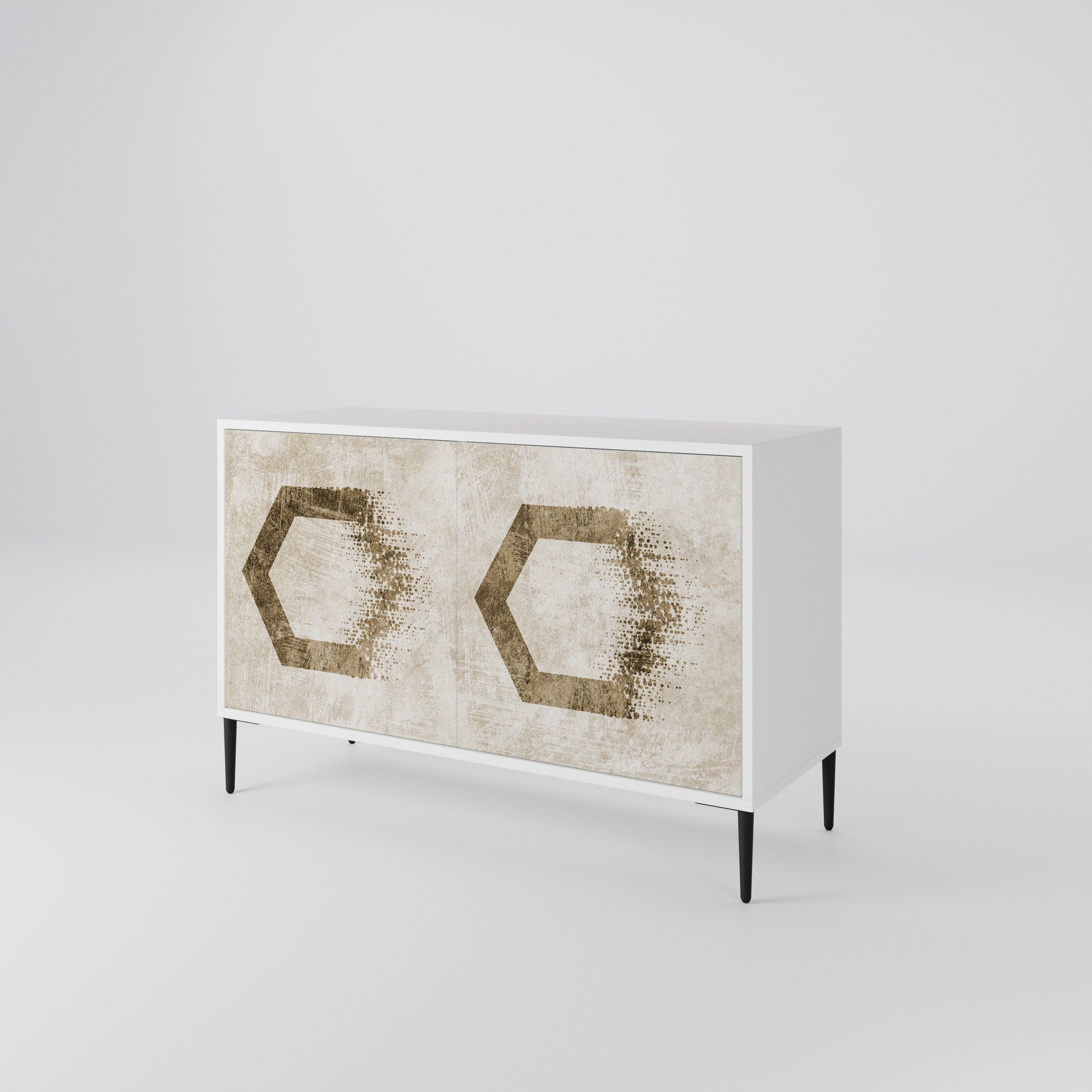 HEXAGONAL SHAPES 2-Door Sideboard