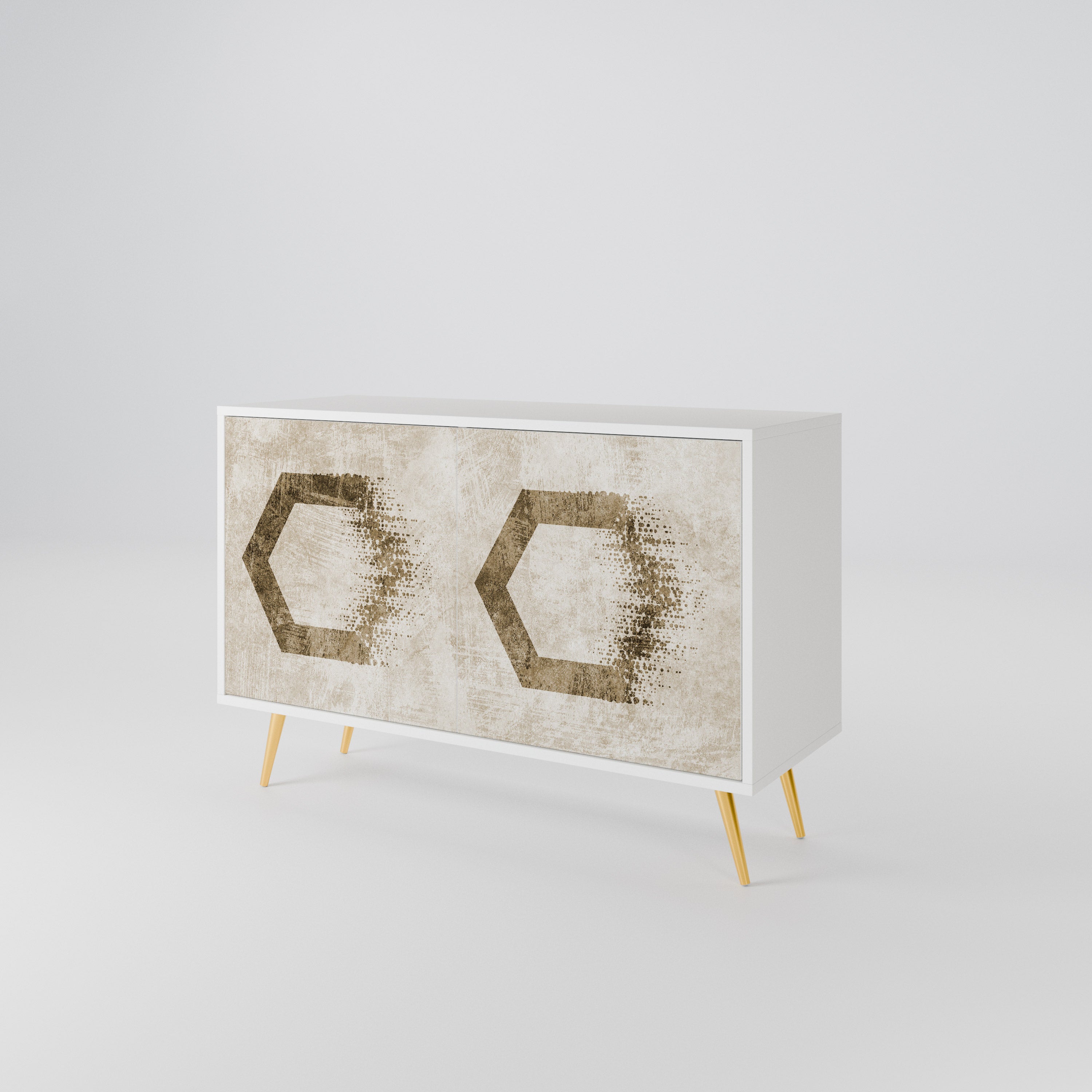 HEXAGONAL SHAPES 2-Door Sideboard