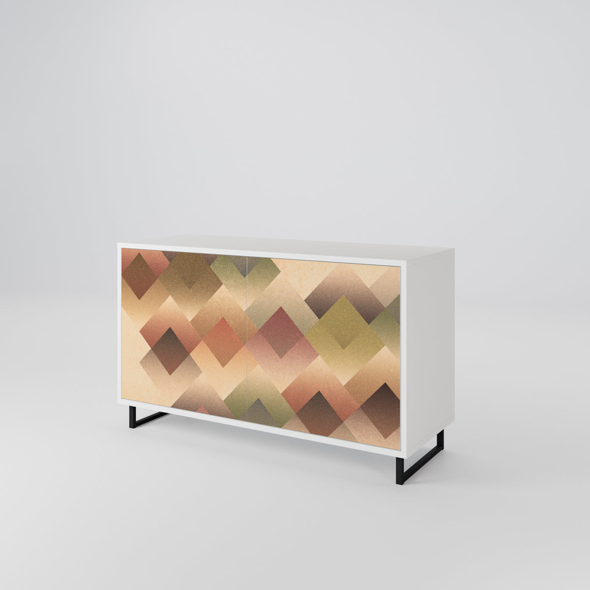 GEOMETRIC FUSION Skänk med två dörrar