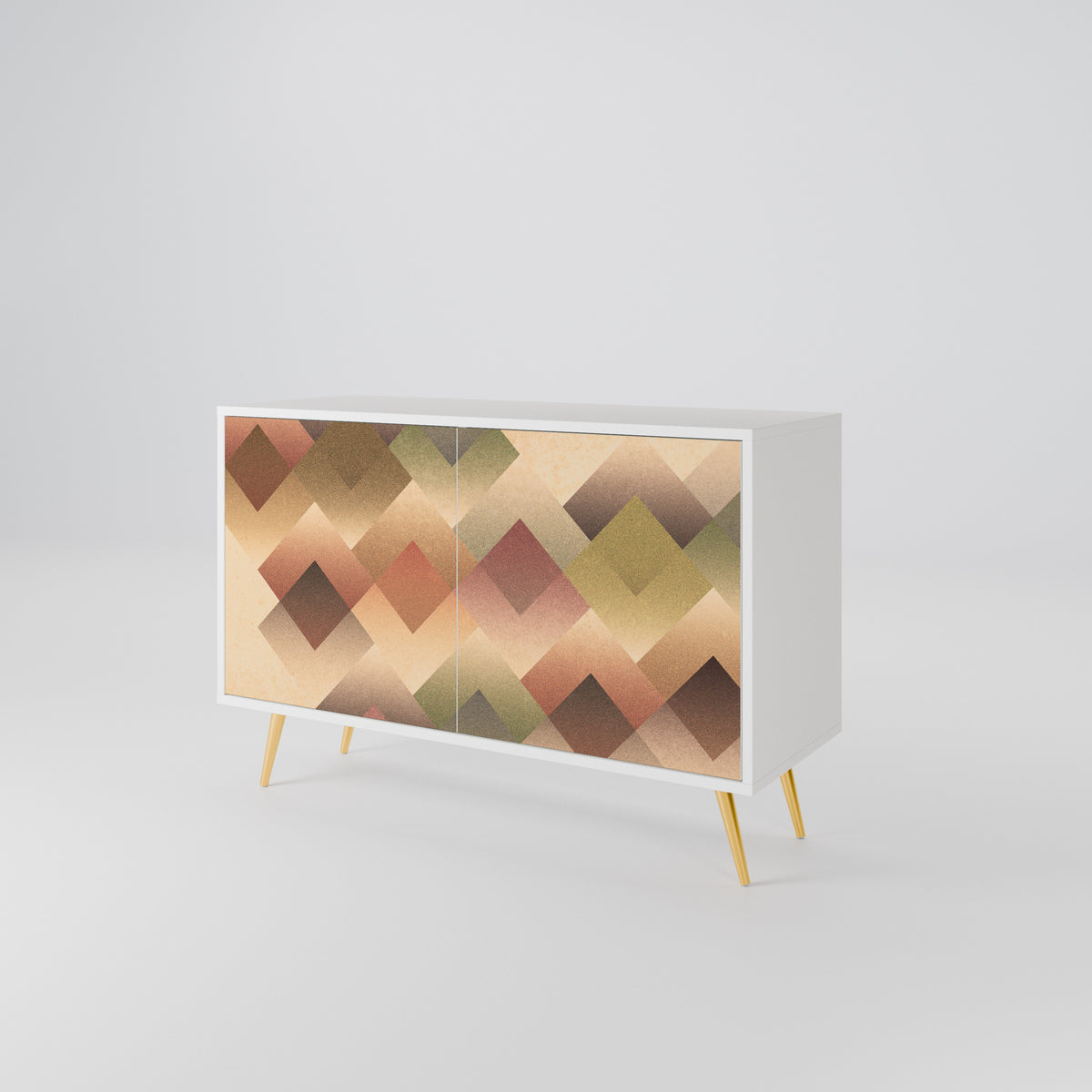 GEOMETRIC FUSION Skänk med två dörrar
