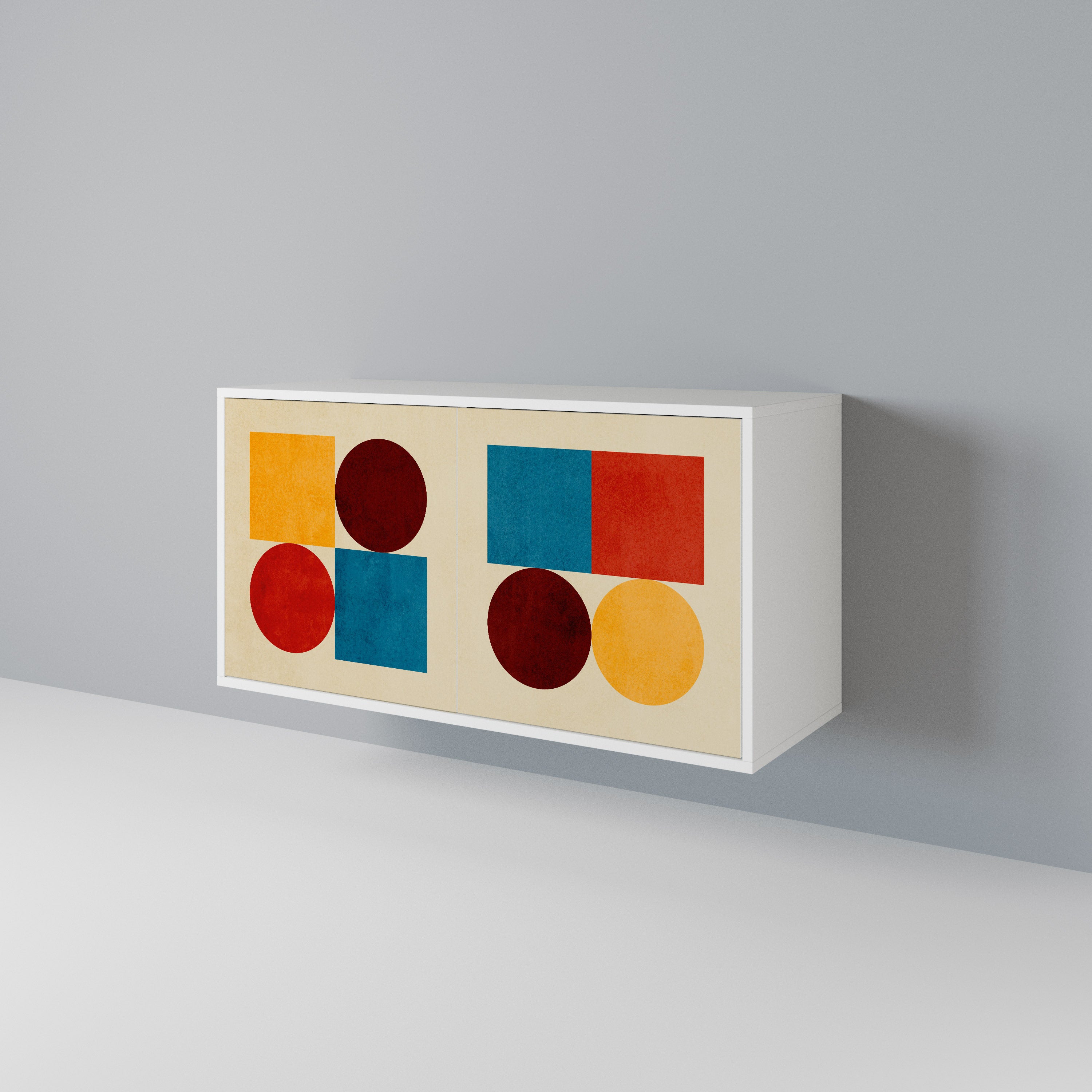 GEOMETRIC PUZZLE 2-Door Sideboard