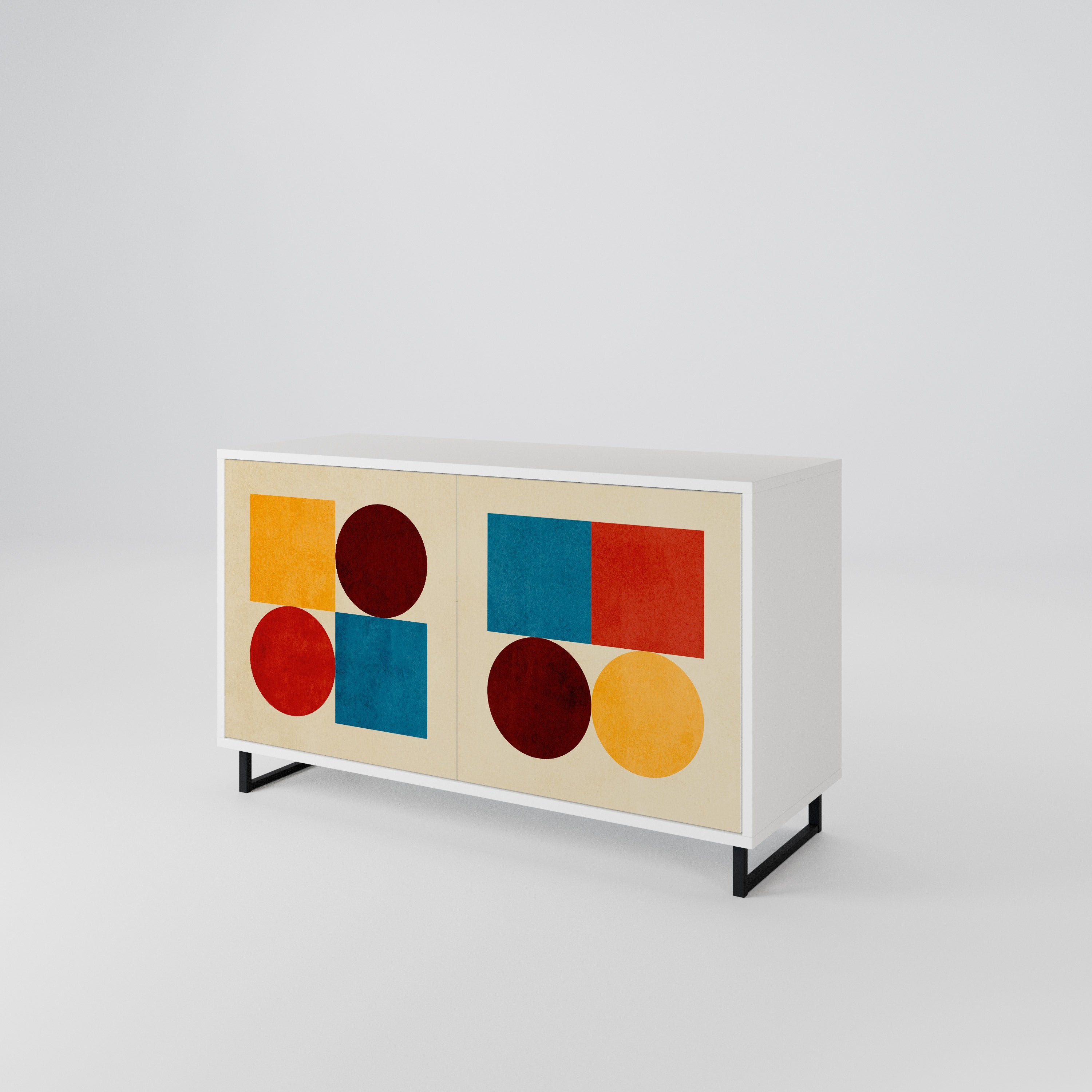 GEOMETRIC PUZZLE 2-Door Sideboard
