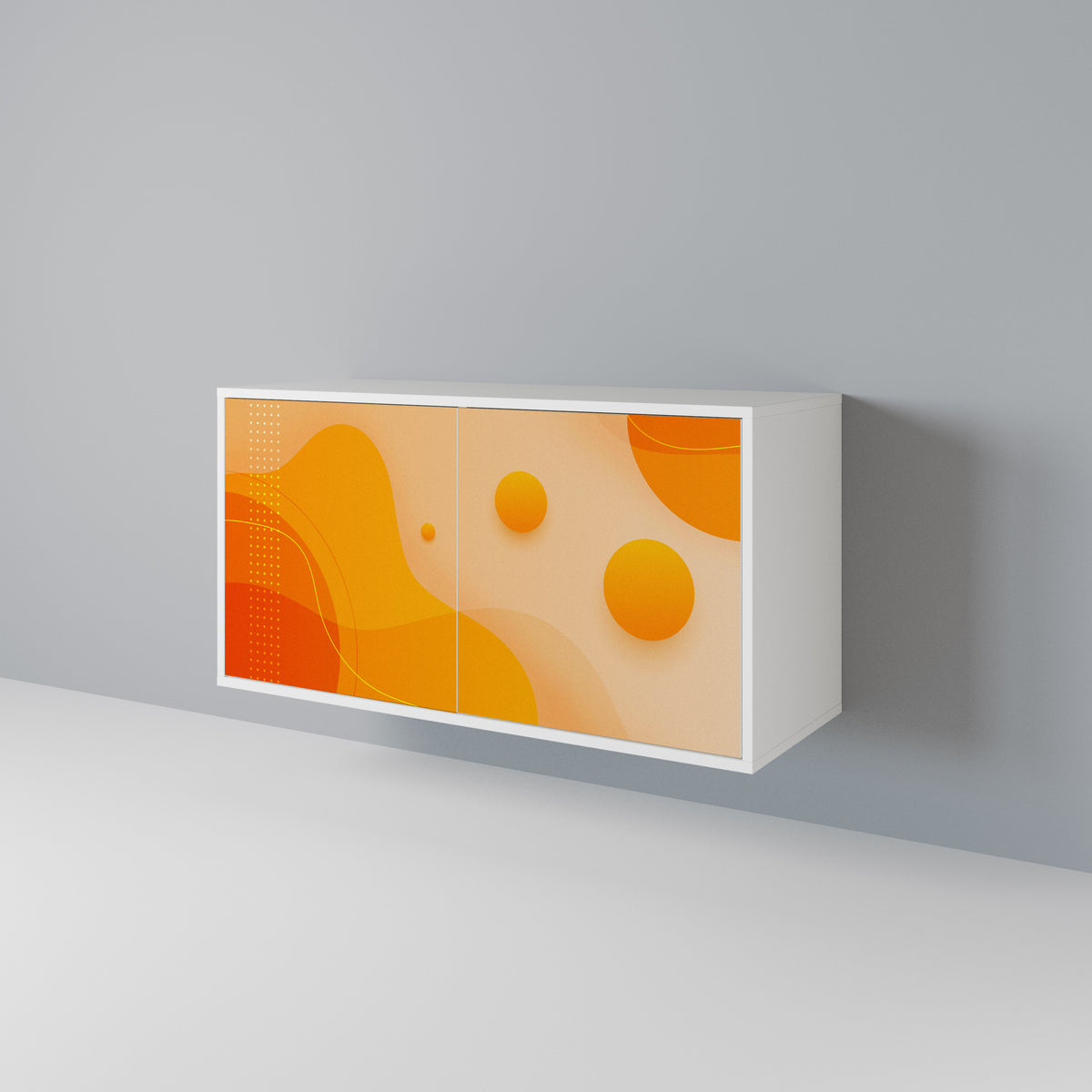 ORANGE ARRANGEMENT Skänk med två dörrar
