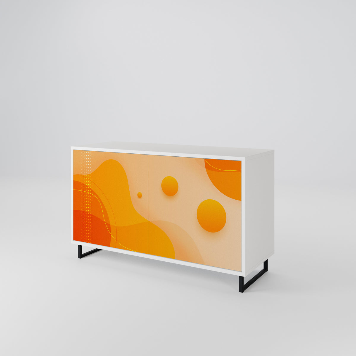 ORANGE ARRANGEMENT Skänk med två dörrar