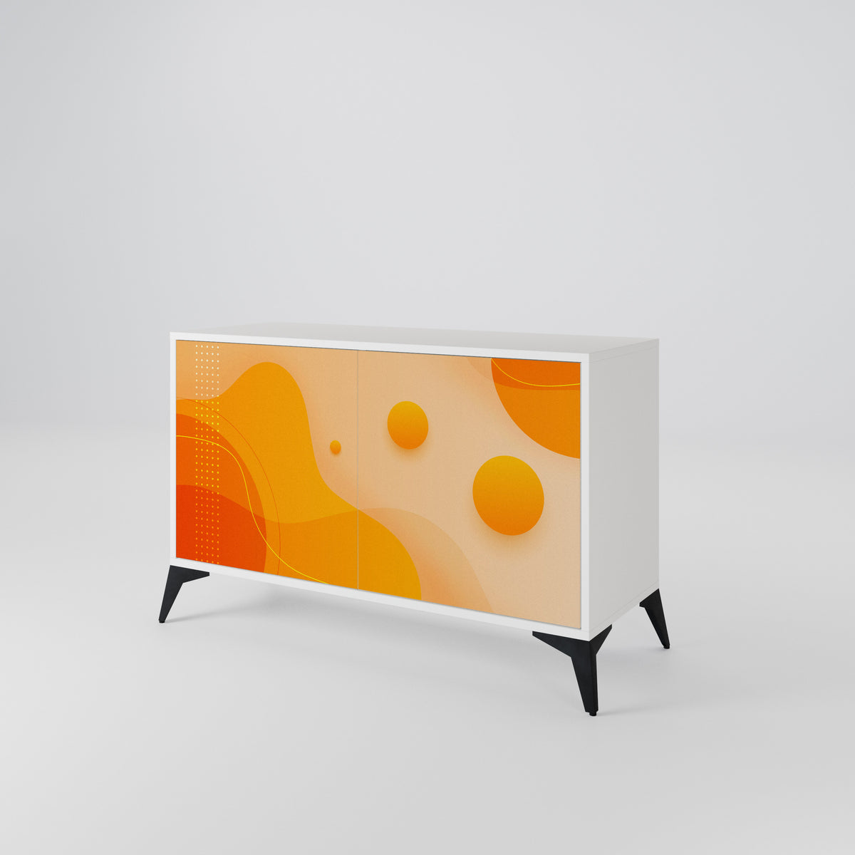 ORANGE ARRANGEMENT Skänk med två dörrar