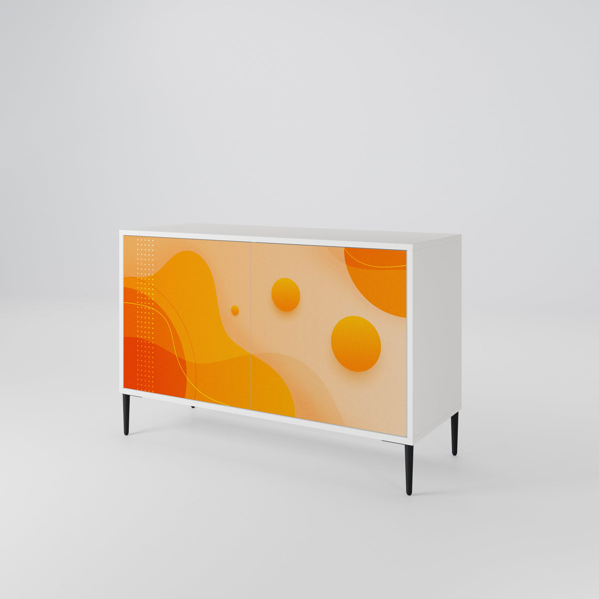 ORANGE ARRANGEMENT Skänk med två dörrar