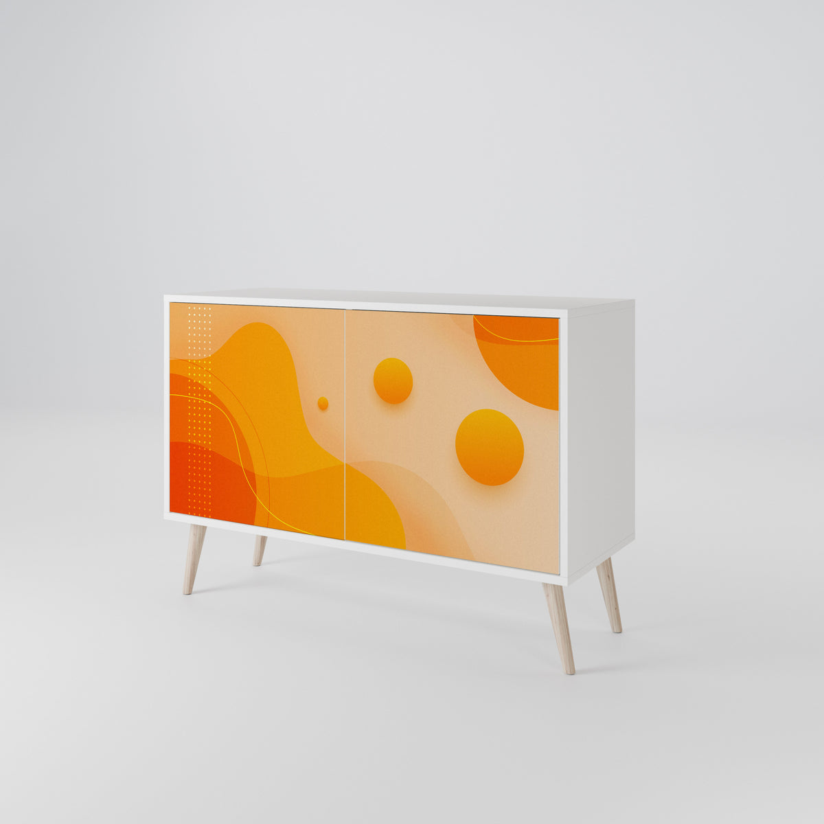 ORANGE ARRANGEMENT Skänk med två dörrar