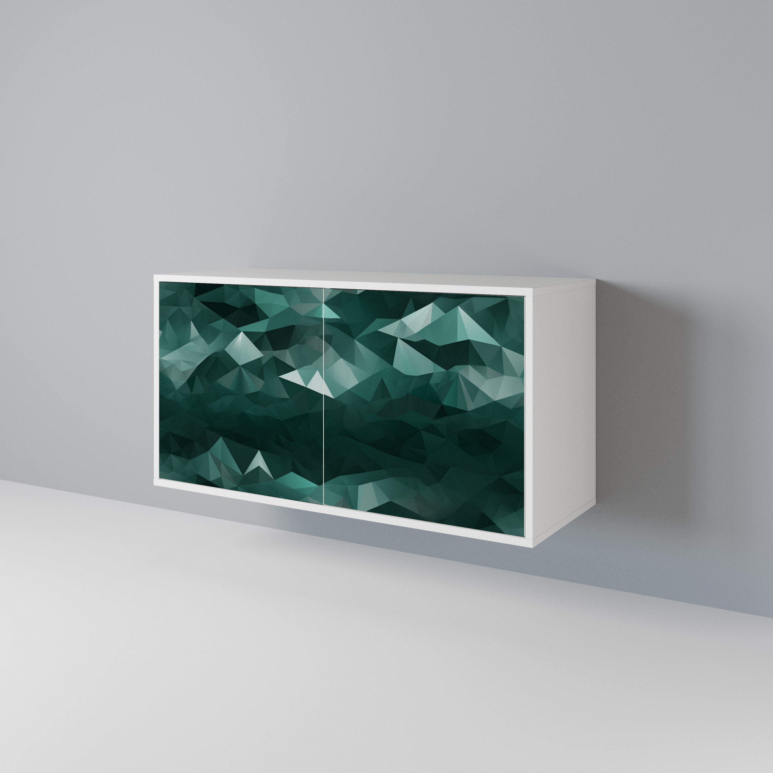 POLYGONAL FLOATING 2-Door Sideboard