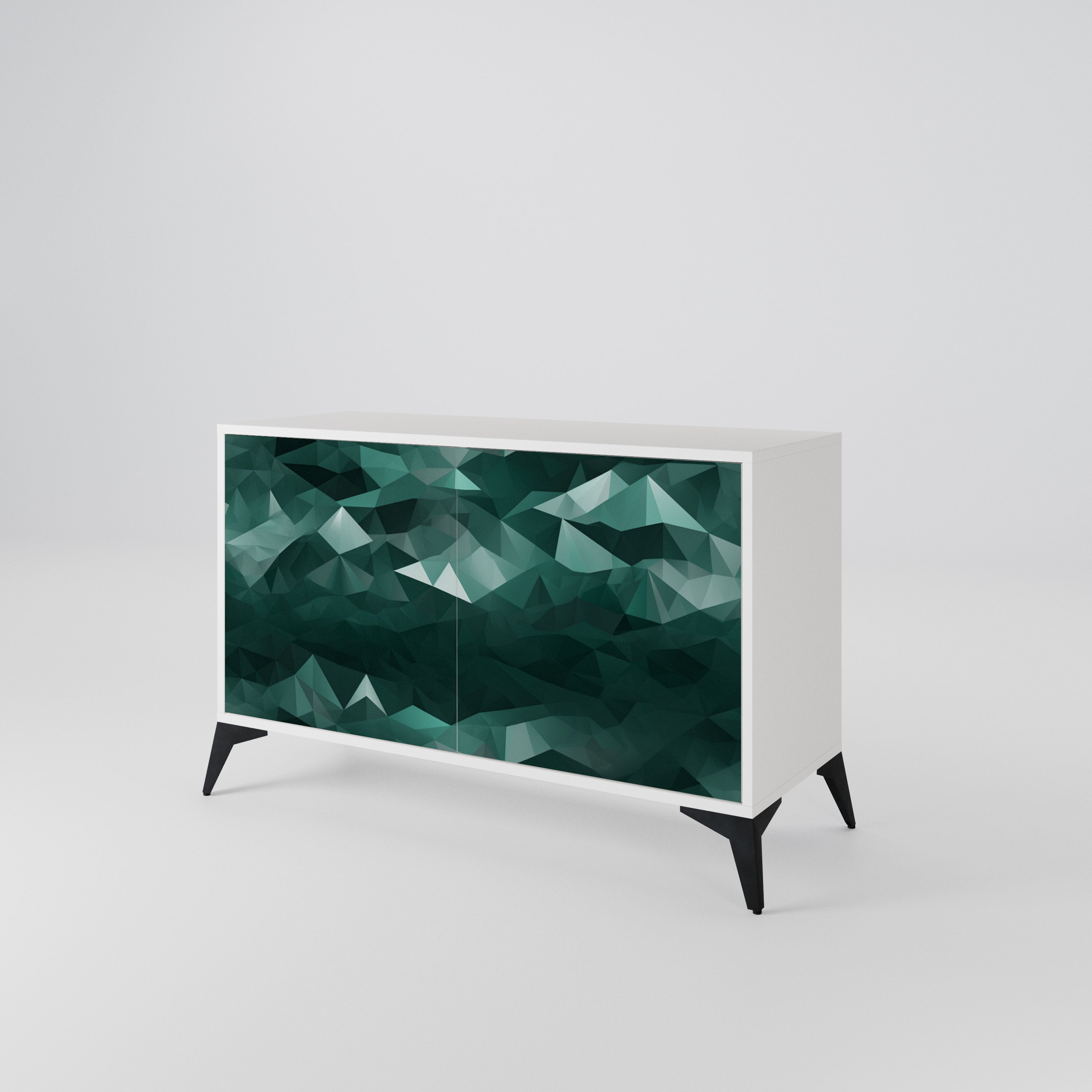 POLYGONAL FLOATING 2-Door Sideboard