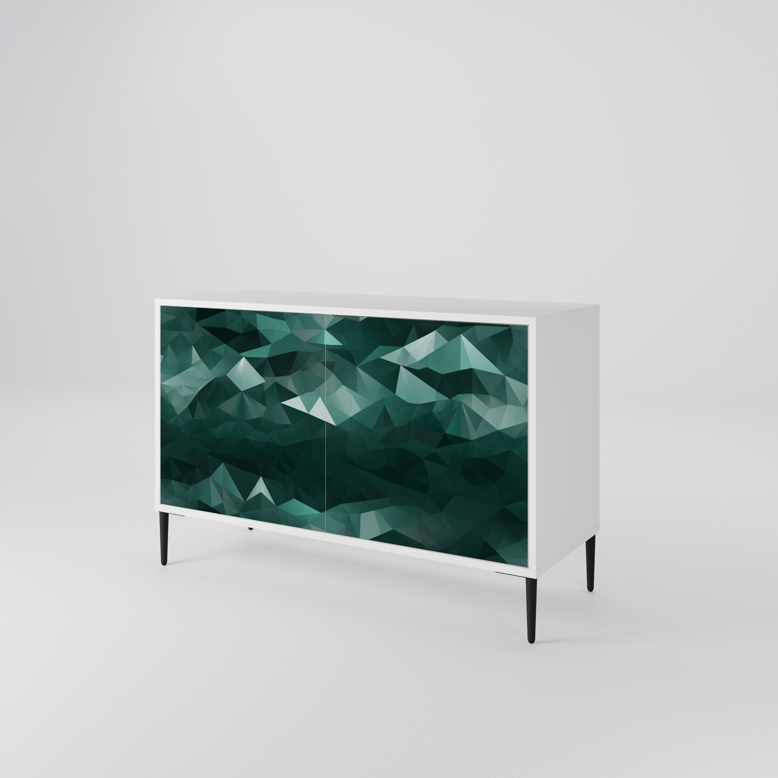 POLYGONAL FLOATING 2-Door Sideboard