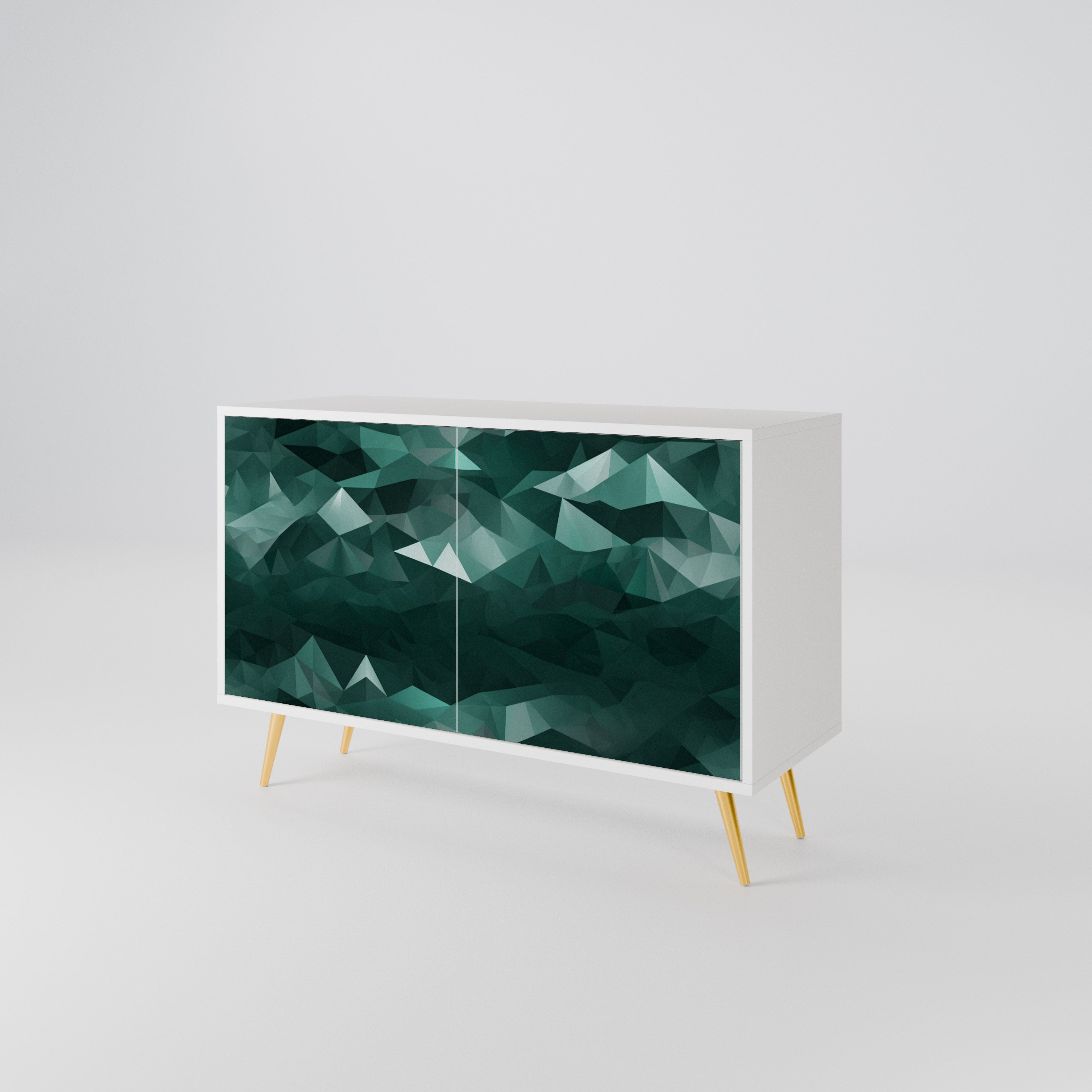 POLYGONAL FLOATING 2-Door Sideboard