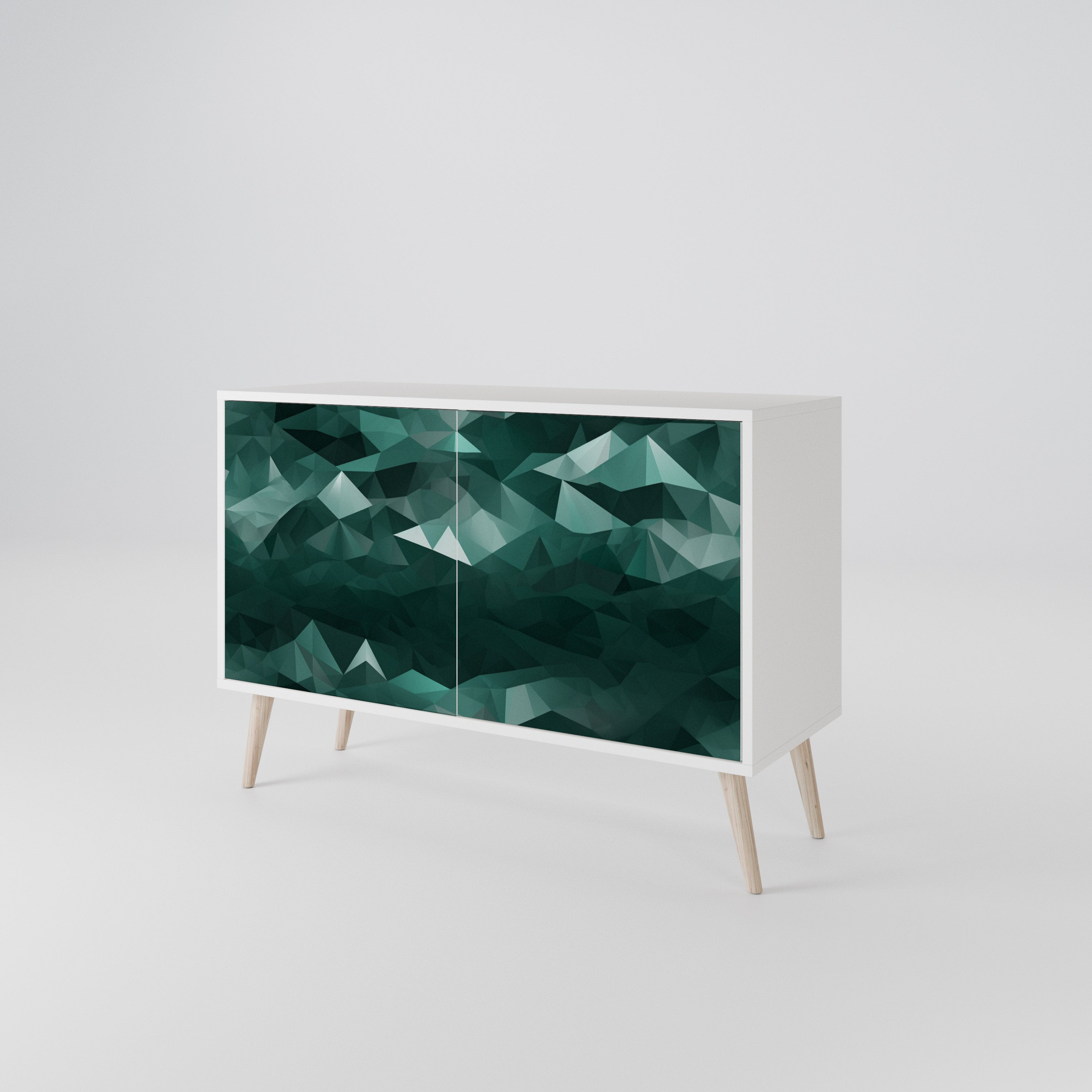 POLYGONAL FLOATING 2-Door Sideboard