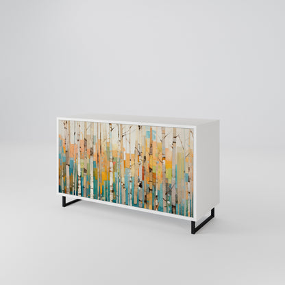 BIRCH KALEIDOSCOPE Skänk med två dörrar