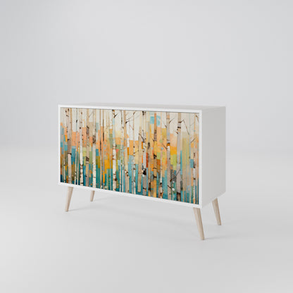 BIRCH KALEIDOSCOPE Skänk med två dörrar