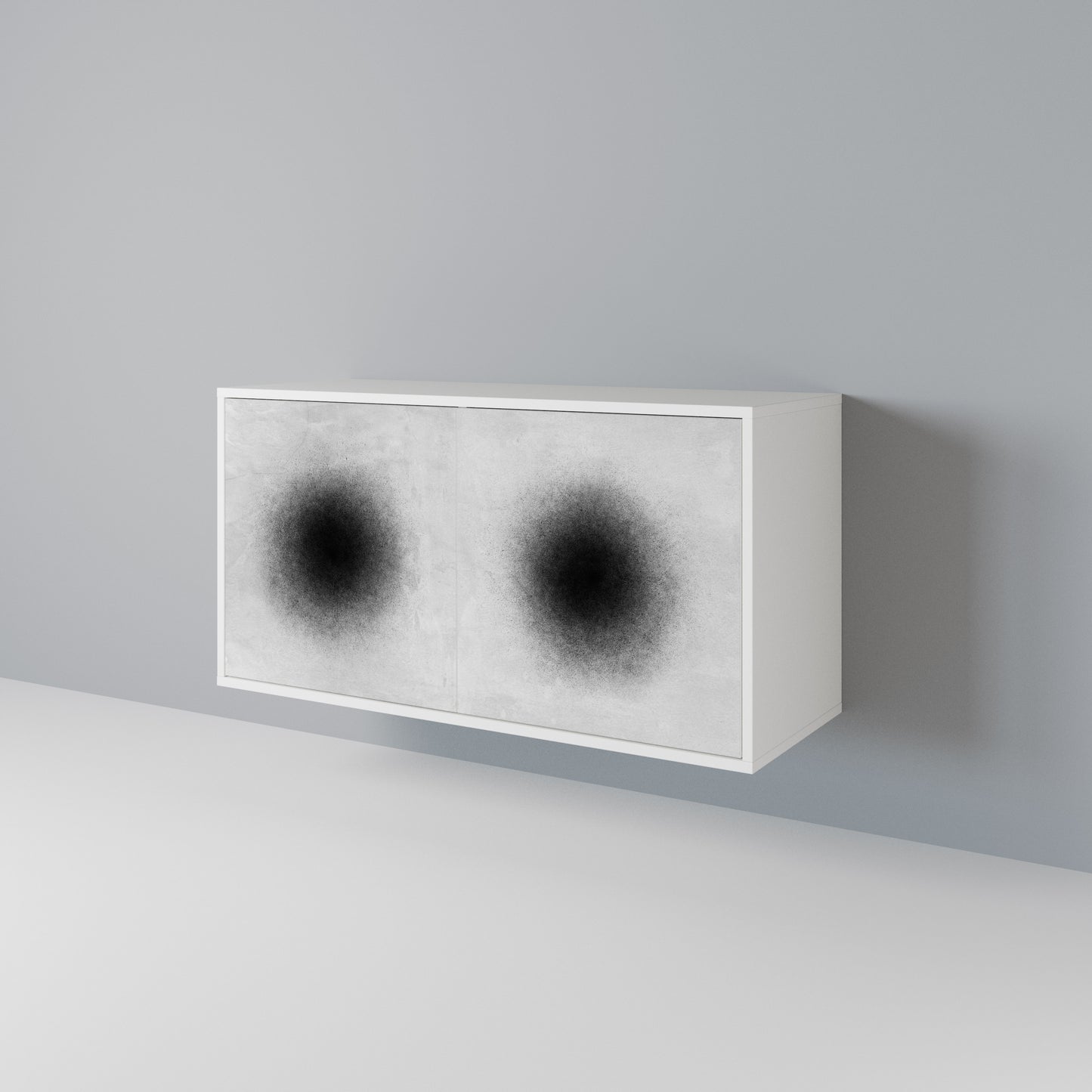 BLACK HOLE Skänk med två dörrar