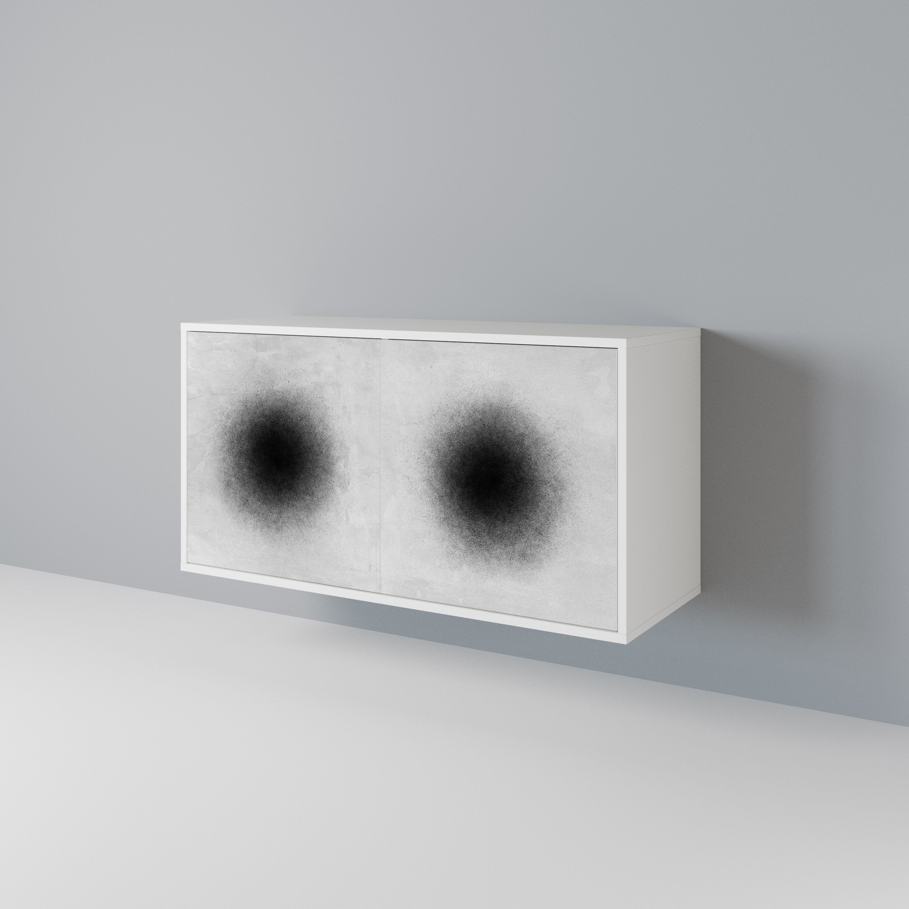 BLACK HOLE Skänk med två dörrar