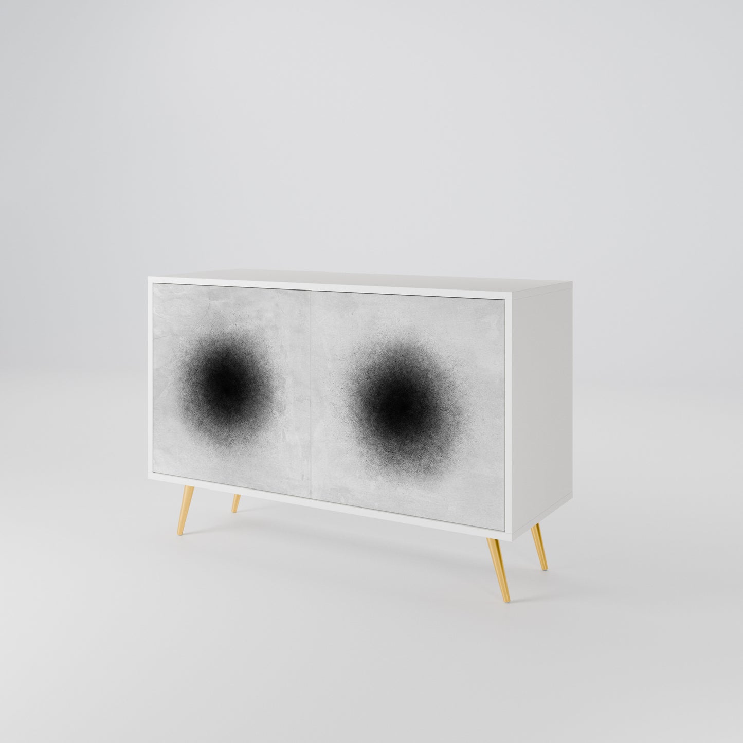 BLACK HOLE Skänk med två dörrar