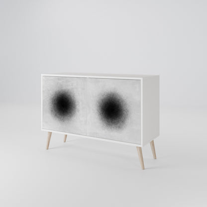 BLACK HOLE Skänk med två dörrar